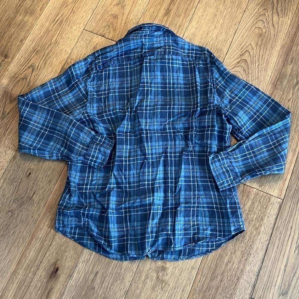 BAIRD MCNUTT 100% linen slim fit button down, size XL - Picture 4 of 4